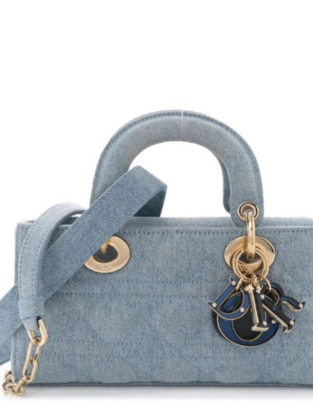Christian Dior Denim Macrocannage Lady D-Joy Blue